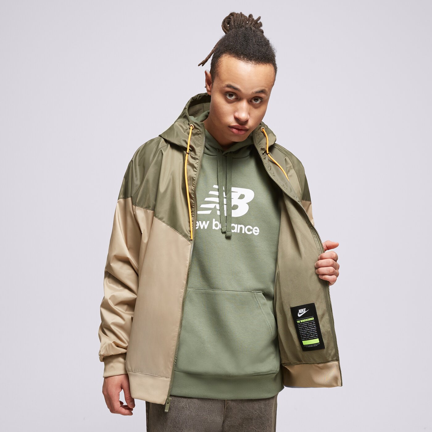 Мъжко преходно яке NIKE ЯКЕ SPORTSWEAR HERITAGE da0001-247 цвят сив