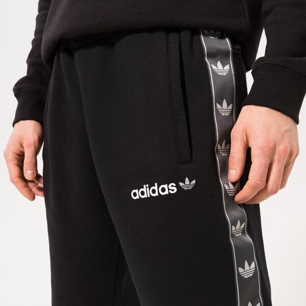 Мъжки панталони ADIDAS ПАНТАЛОНИ TAPE FLC PANT BLK hr4467 цвят черен