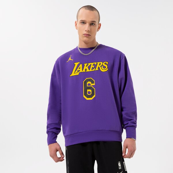 Мъжки суичър NIKE СУИТЧЪР LAL M NK FLC CREW N&N CTS ST NBA dn4718-504 цвят виолетов