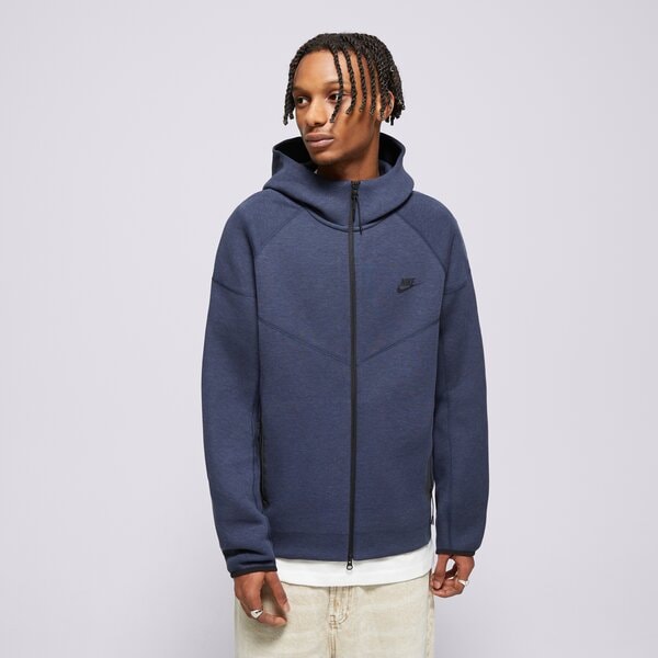 Мъжки суичър NIKE СУИТЧЪР С КАЧУЛКА M NK TCH FLC FZ WR HOODIE fb7921-473 цвят тъмносин
