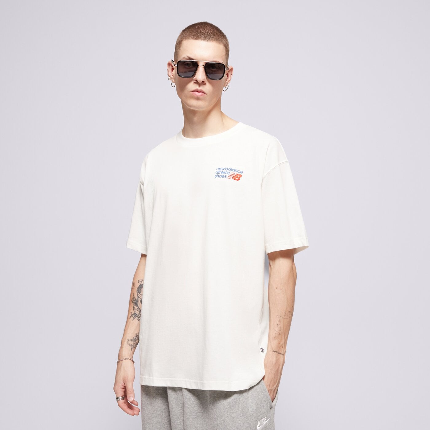 Мъжка тениска NEW BALANCE ТЕНИСКА ATHLETICS PREMIUM LOGO ТЕНИСКА mt41908sst цвят бял