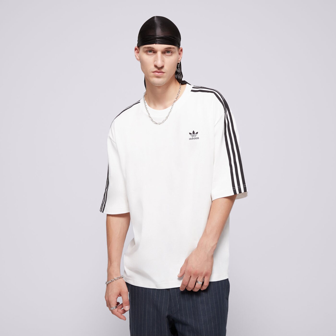Мъжка тениска ADIDAS ТЕНИСКА OVERSIZE TEE iz2474 цвят бял