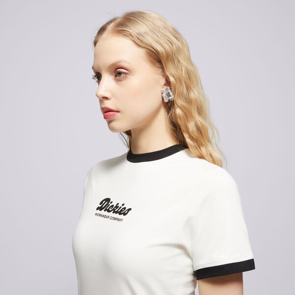 Дамска тениска DICKIES ТЕНИСКА LEWISTOWN RINGER SS TEE W dk0a4z8ic481 цвят бежов