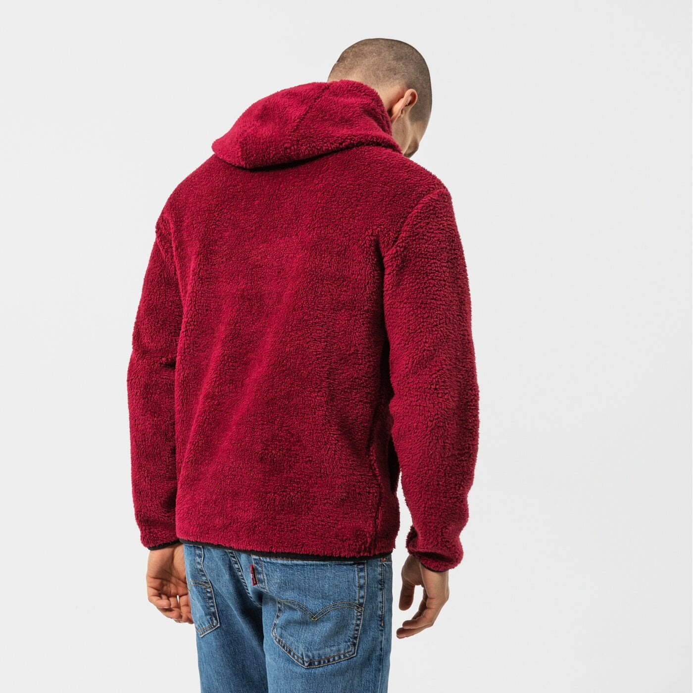 Мъжки суичър CHAMPION СУИТЧЪР С КАЧУЛКА HOODED ТОП 214973vs516 цвят бордо