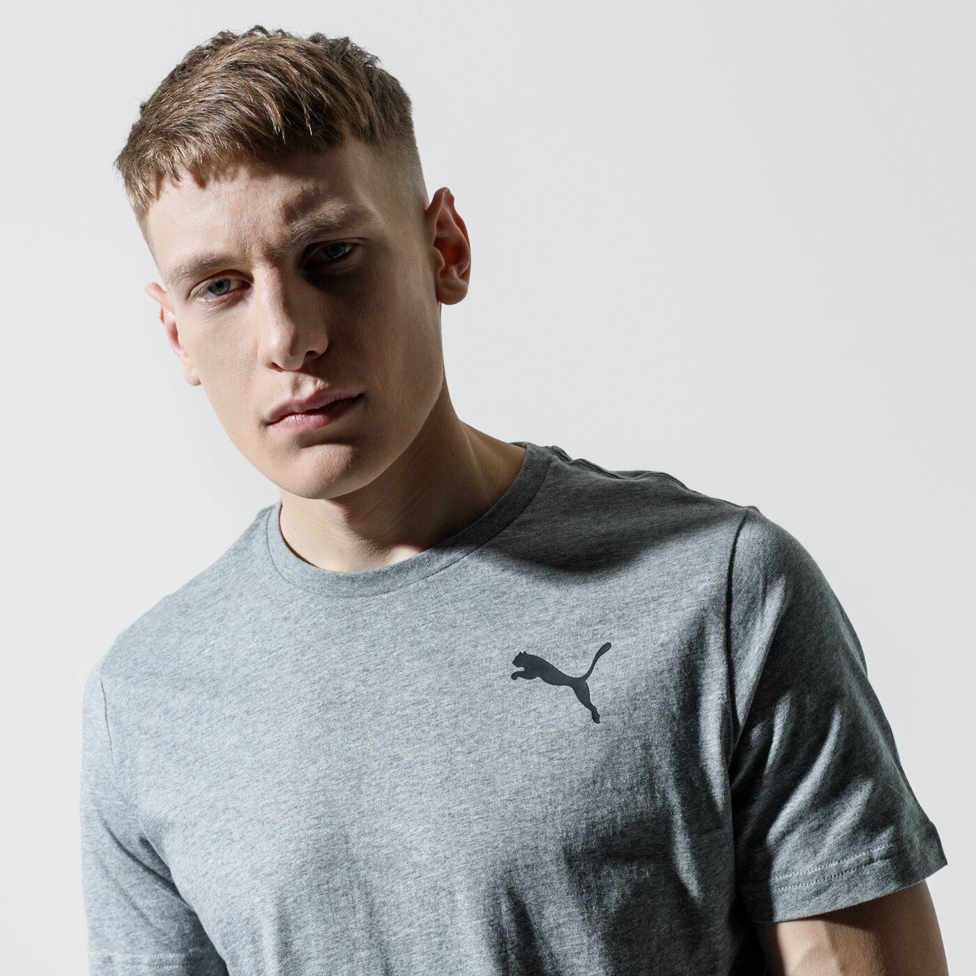 Мъжка тениска PUMA ТЕНИСКА ESS SMALL LOGO TEE 85174123 цвят сив