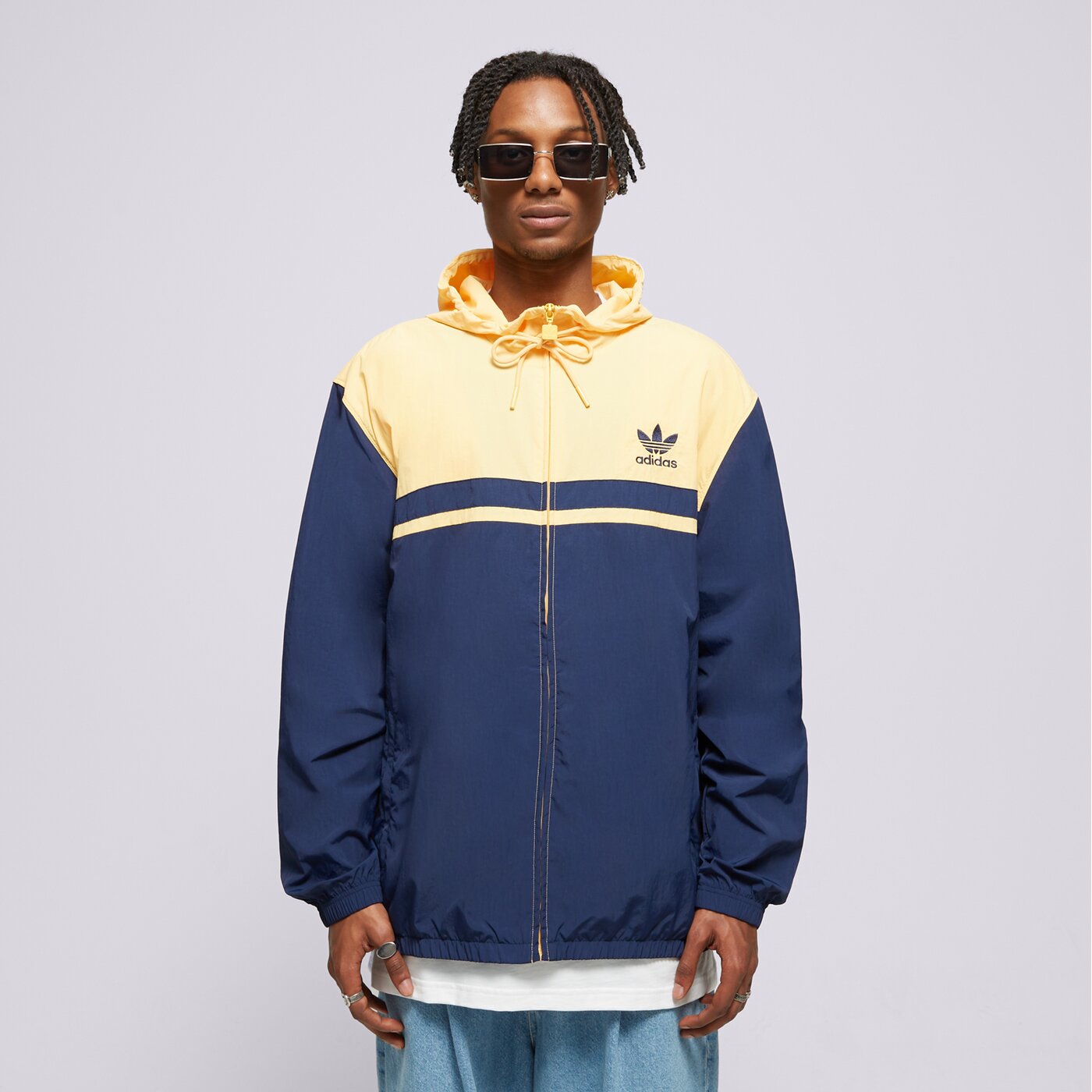 Мъжко преходно яке ADIDAS ЯКЕ WINDBREAKER iu0202 цвят тъмносин