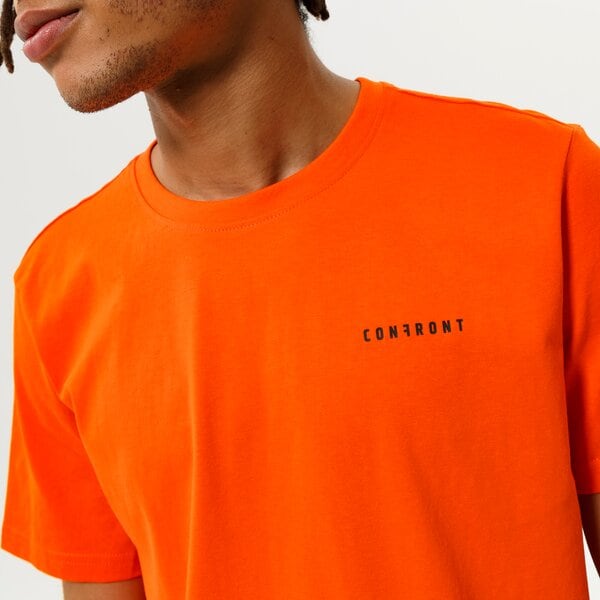 Мъжка тениска CONFRONT ТЕНИСКА SMALL LOGO TEE ORANGE cf321tsm77002 цвят оранжев