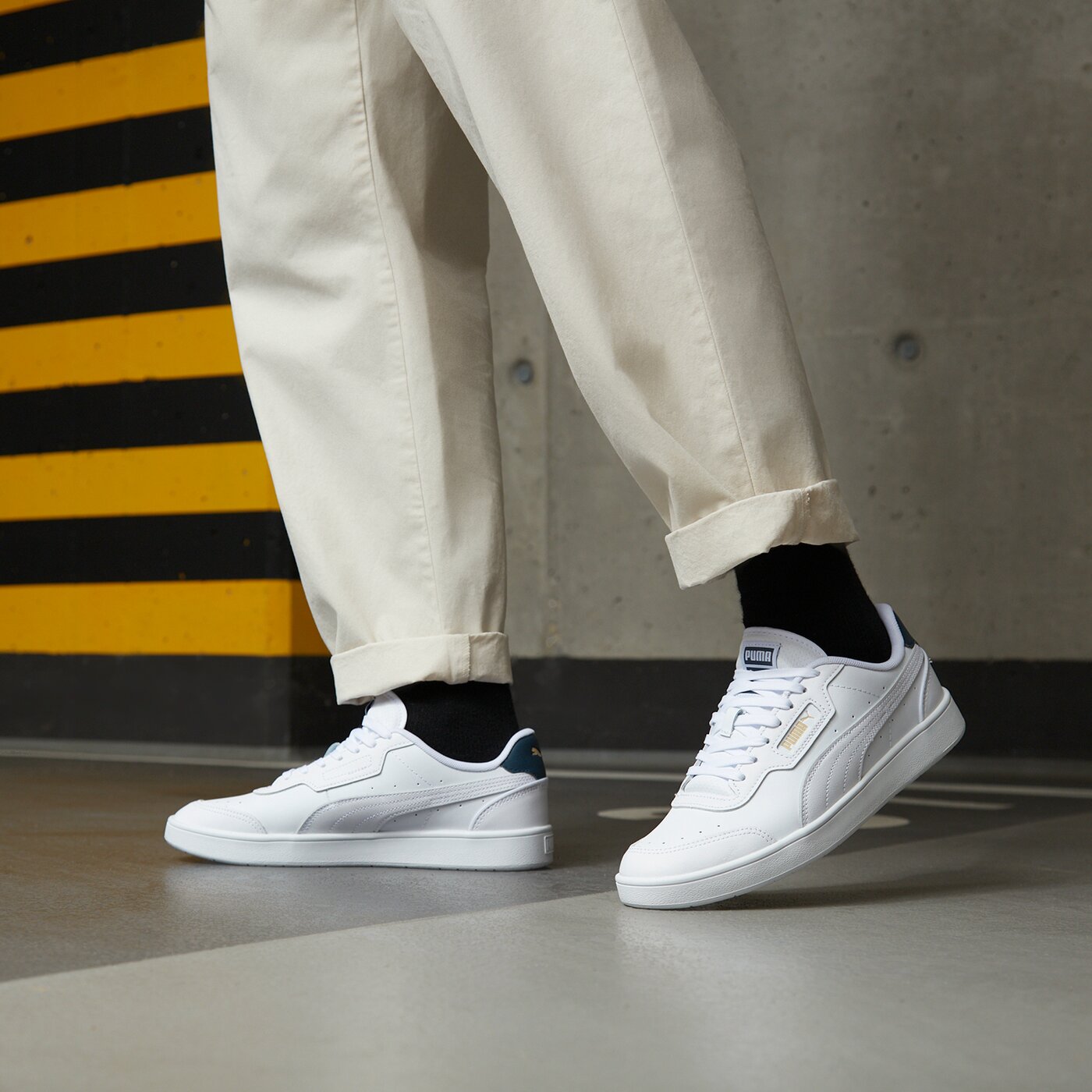 Мъжки маратонки PUMA COURT GUARD 38608408 цвят бял