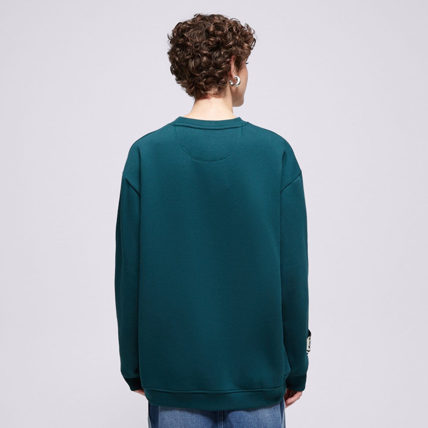 Дамски суичър ADIDAS СУИТЧЪР ESS CREW FL OS jx2829 цвят зелен