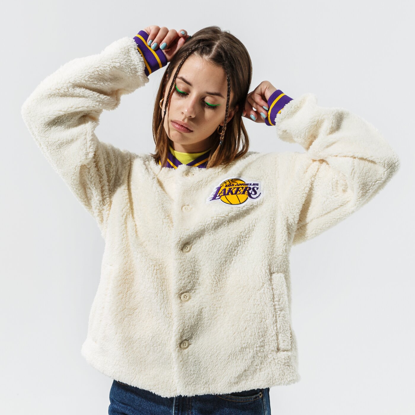 Дамско зимно яке NIKE ЯКЕ LAL W NK JKT CTS 75 NBA db1498-113 цвят бежов