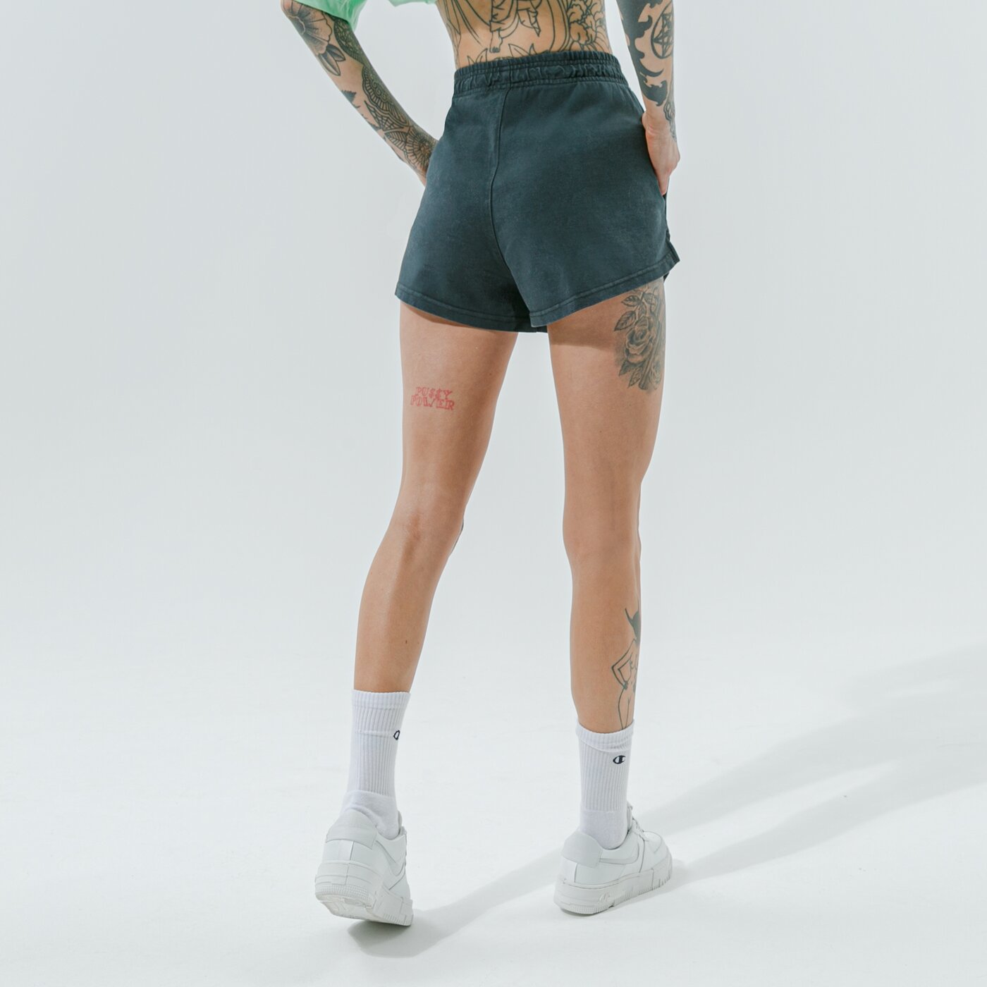 Дамски къси панталони NIKE ШОРТИ W NSW WASH SHORT HR cz9856-010 цвят черен