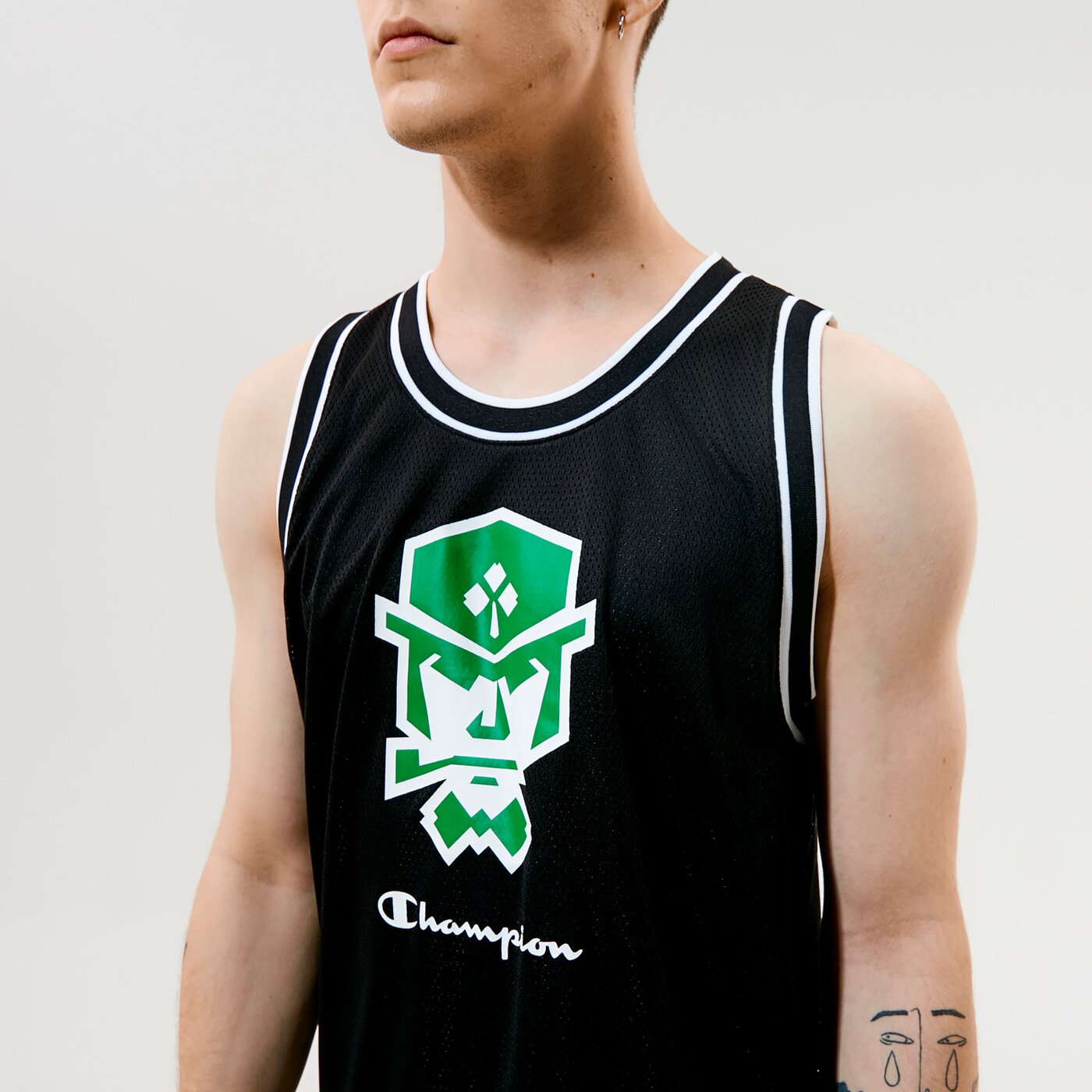 Мъжка тениска CHAMPION ТЕНИСКА ПОТНИК ТОП 215015kk001 цвят черен