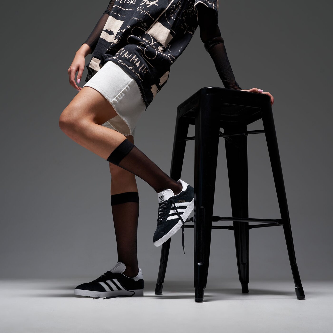 Дамски маратонки ADIDAS GAZELLE bb5476 цвят черен