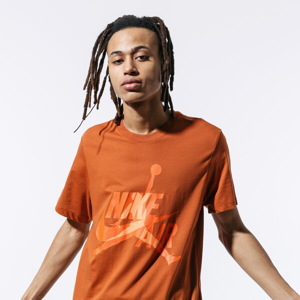 Мъжка тениска JORDAN ТЕНИСКА M J JM CLASSICS SS CREW bv5905-246 цвят оранжев