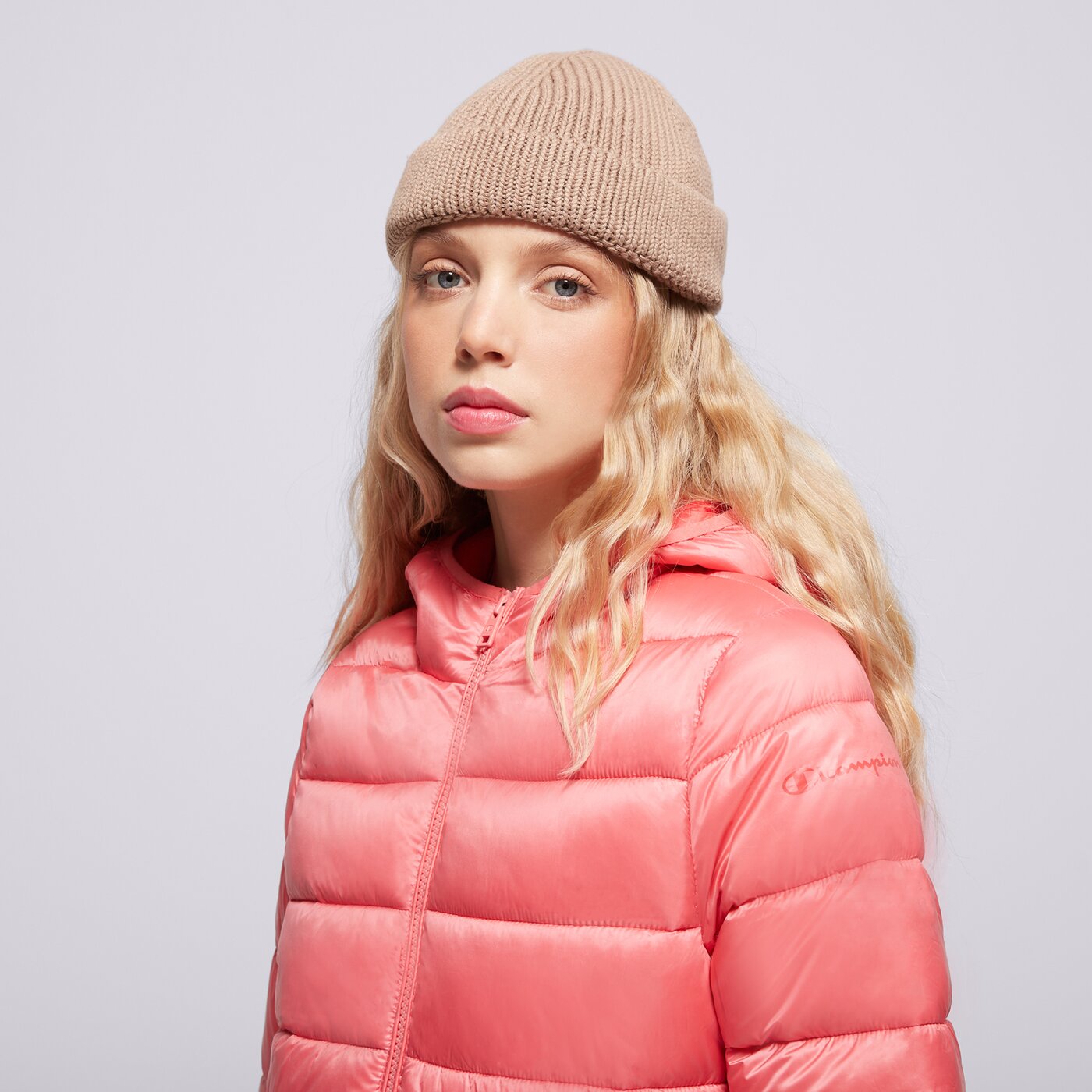 Дамско зимно яке CHAMPION ЯКЕ ЗИМНО HOODED POLYFILLED JACKET 115750ps171 цвят розов