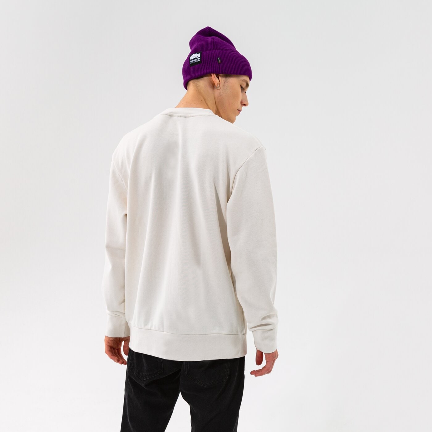 Мъжки суичър ADIDAS СУИТЧЪР SWEAT CREW h09108 цвят бял