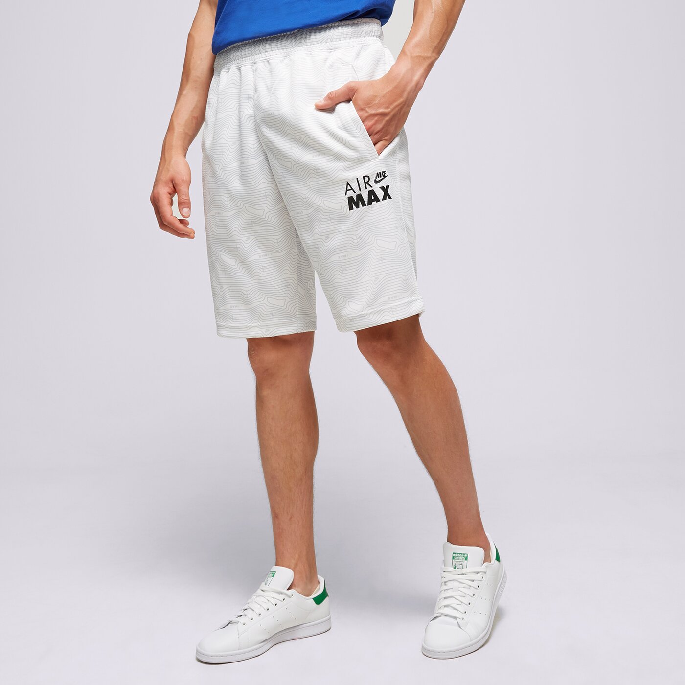 Мъжки къси панталони NIKE ШОРТИ AIR MAX ALL OVER PRINT SHORTS do7243-100 цвят бял