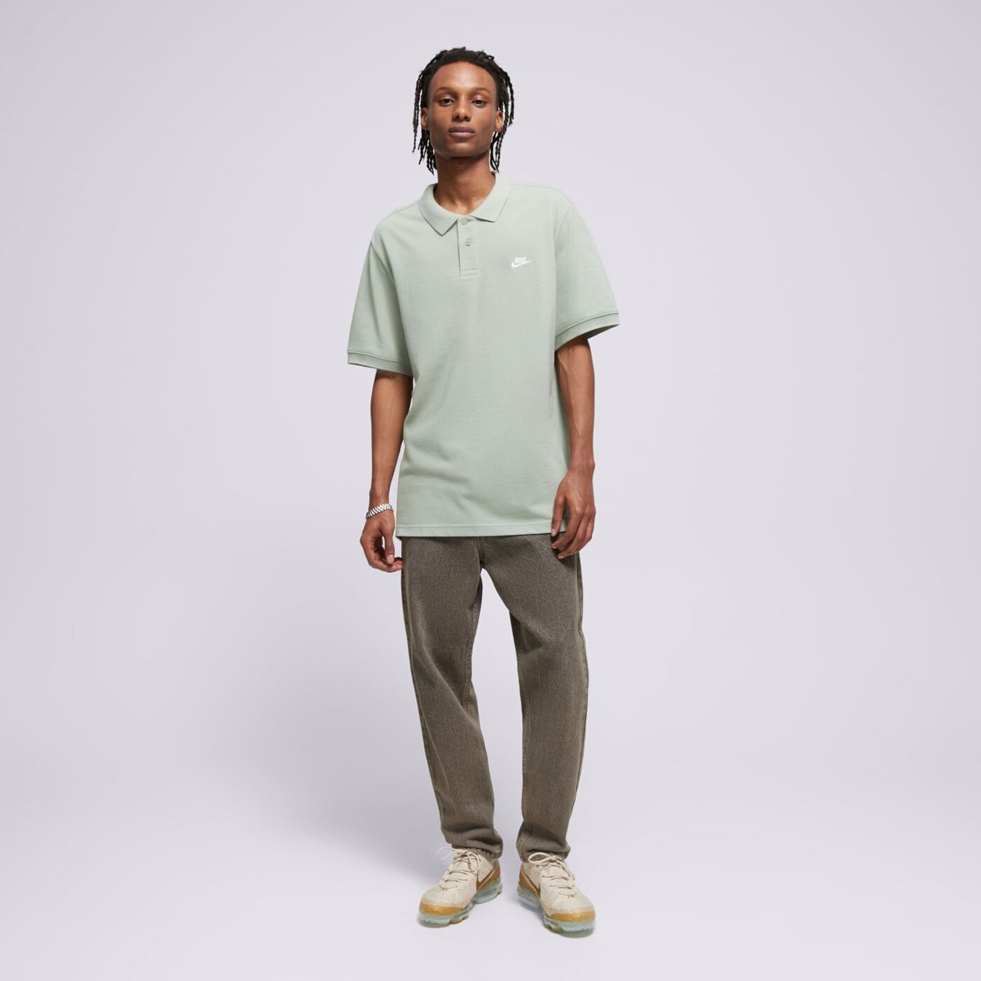 Мъжка тениска NIKE ТЕНИСКА ТИП ПОЛО M NK CLUB SS ТЕНИСКА ТИП ПОЛ fn3894-370 цвят зелен