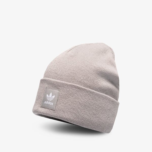 Дамска зимна шапка ADIDAS ШАПКА AC CUFF KNIT gu0289 цвят сив