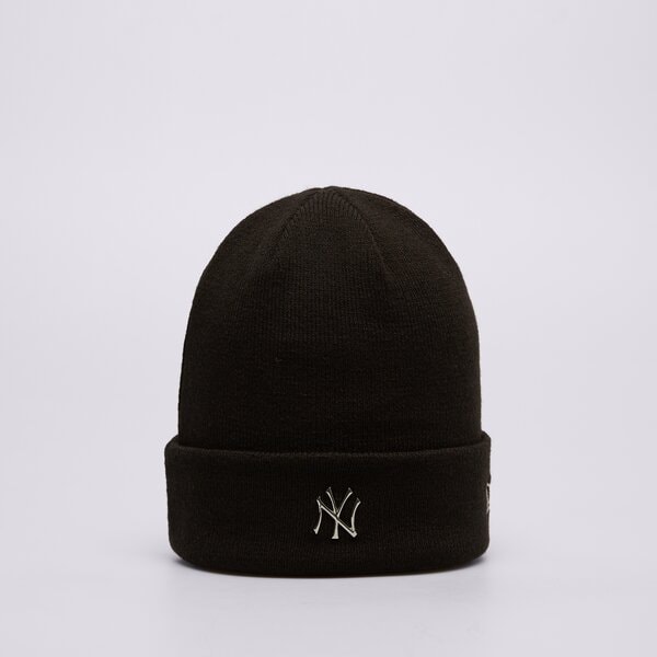 Мъжка зимна шапка NEW ERA ШАПКА METALLIC BEANIE NYY NEW YORK YANKEES BLK 60565222 цвят черен