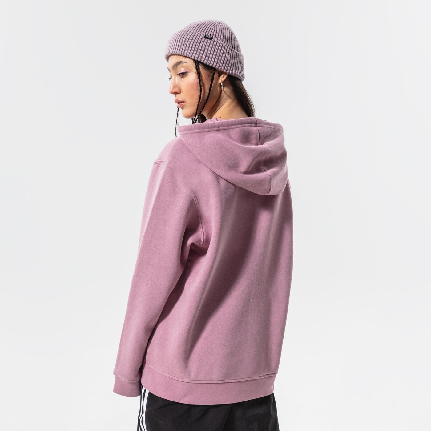 Дамски суичър ADIDAS СУИТЧЪР С КАЧУЛКА HOODIE hg6304 цвят розов