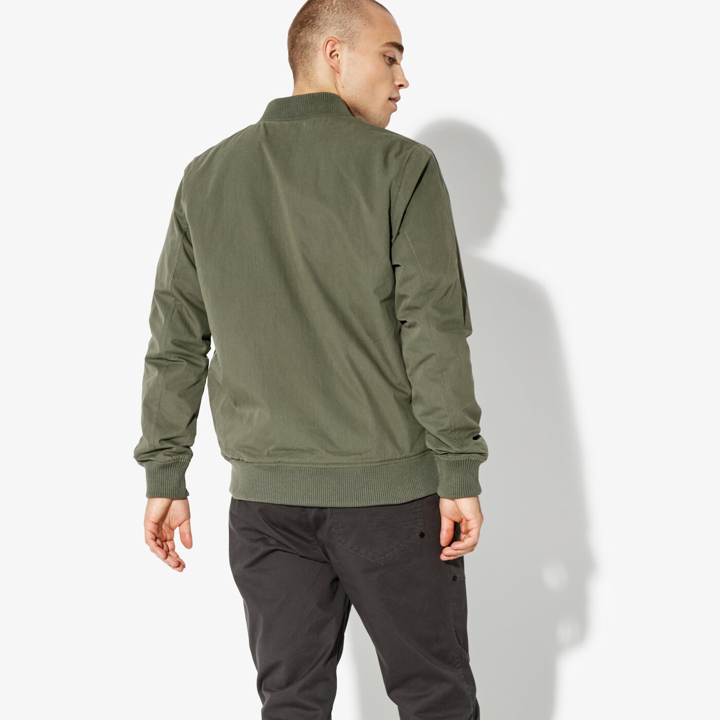 Мъжко зимно яке NEW ERA ЯКЕ NE BRANDED SHERPA BOMBER NE NOV NONE 11604083 цвят каки