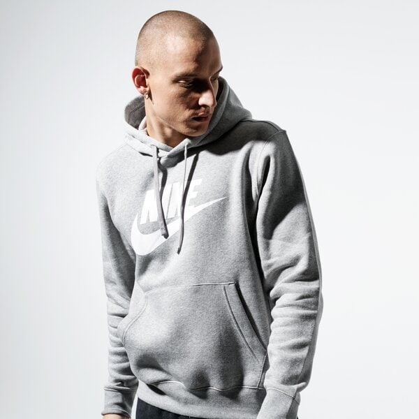 Мъжки суичър NIKE СУИТЧЪР С КАЧУЛКА SPORTSWEAR CLUB FLEECE bv2973-063 цвят сив