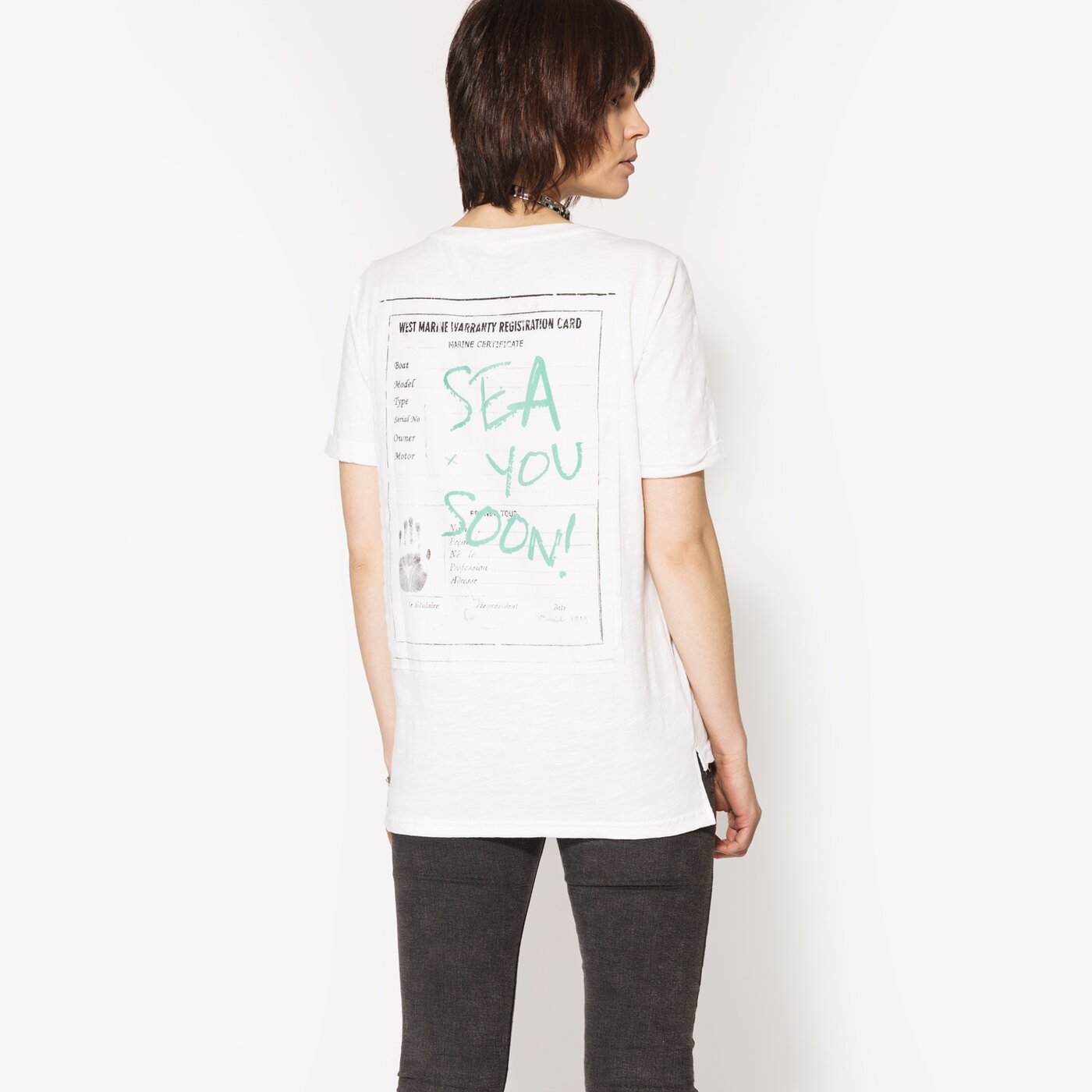 Дамска тениска CONFRONT ТЕНИСКА SS LOPUD cf17tsd33001 цвят бял