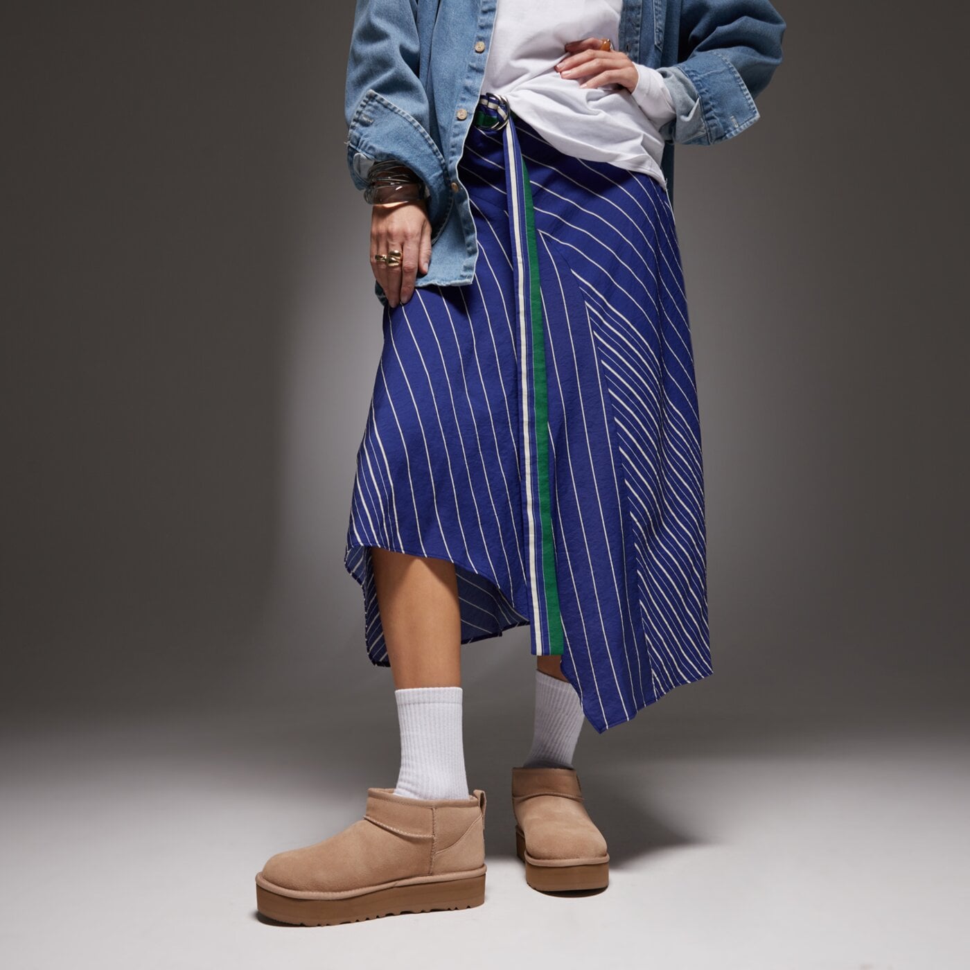 Детски кежуал UGG CLASSIC ULTRA MINI PLATFORM  1157791k-san цвят кафяв