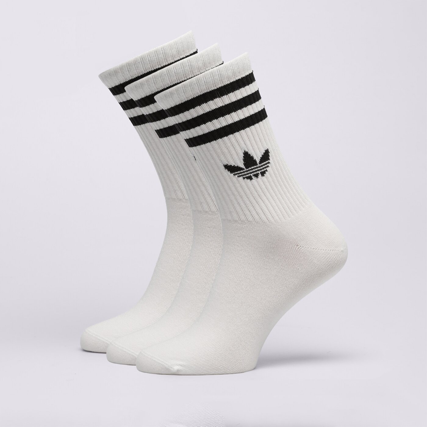 Дамски чорапи ADIDAS ЧОРАПИ 3S CREW S 3P jv7401 цвят бял