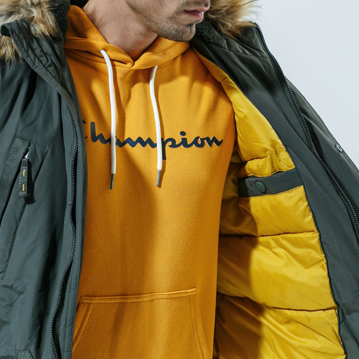 Мъжко зимно яке CONFRONT ЯКЕ ЗИМНО NERS JKT cfv320kud02002 цвят каки