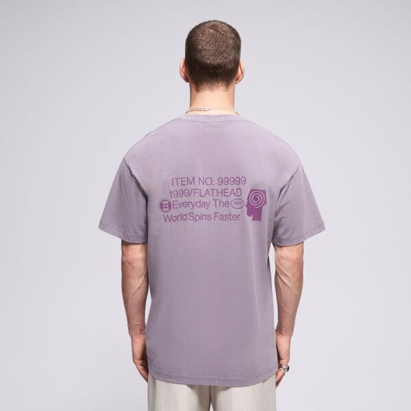 Мъжка тениска PROSTO ТЕНИСКА FLATHEAD WASHED LAVENDER kl252mtee1071 цвят виолетов