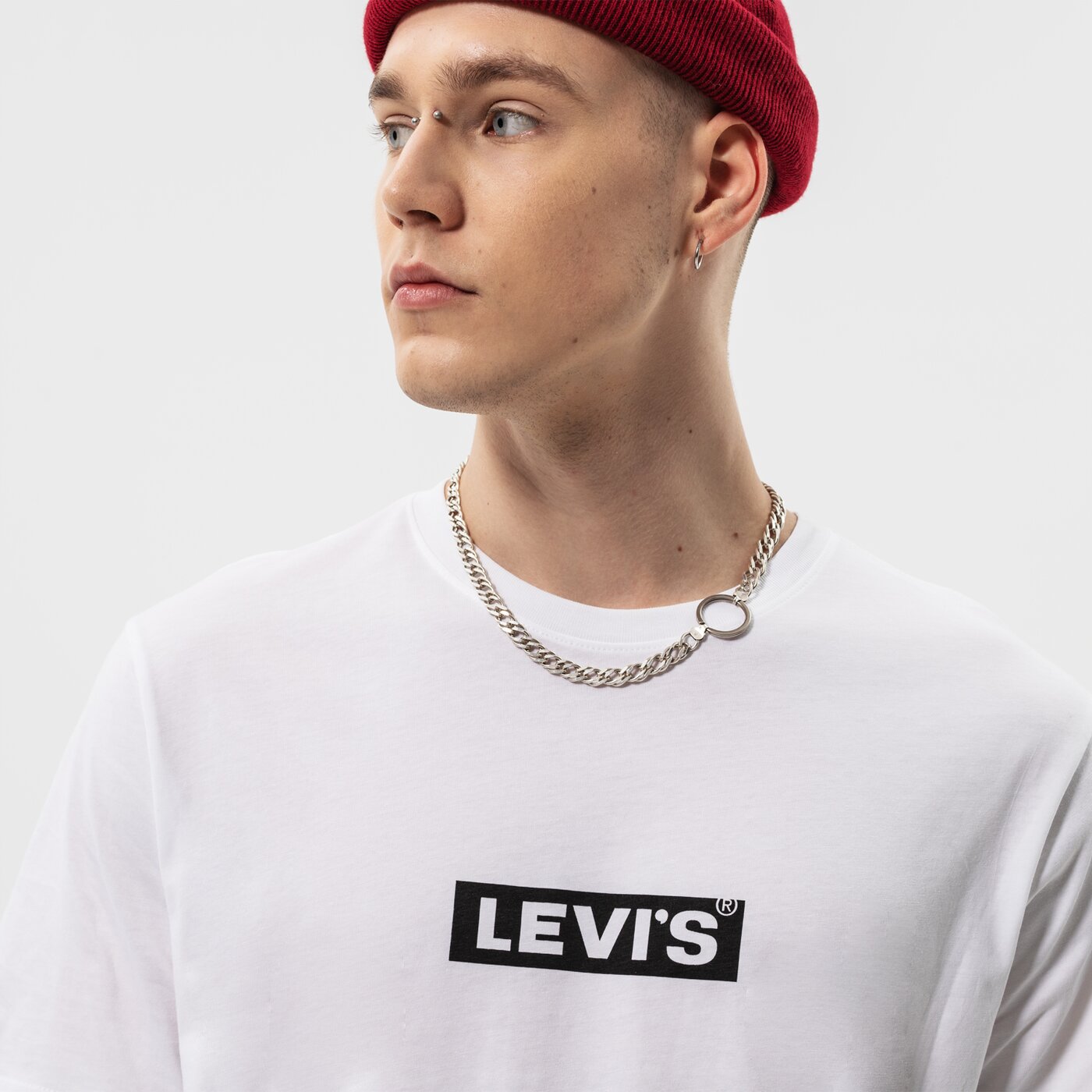 Мъжка тениска LEVI'S ТЕНИСКА RELAXED SS TEE AGILITY a2082-0057 цвят бял