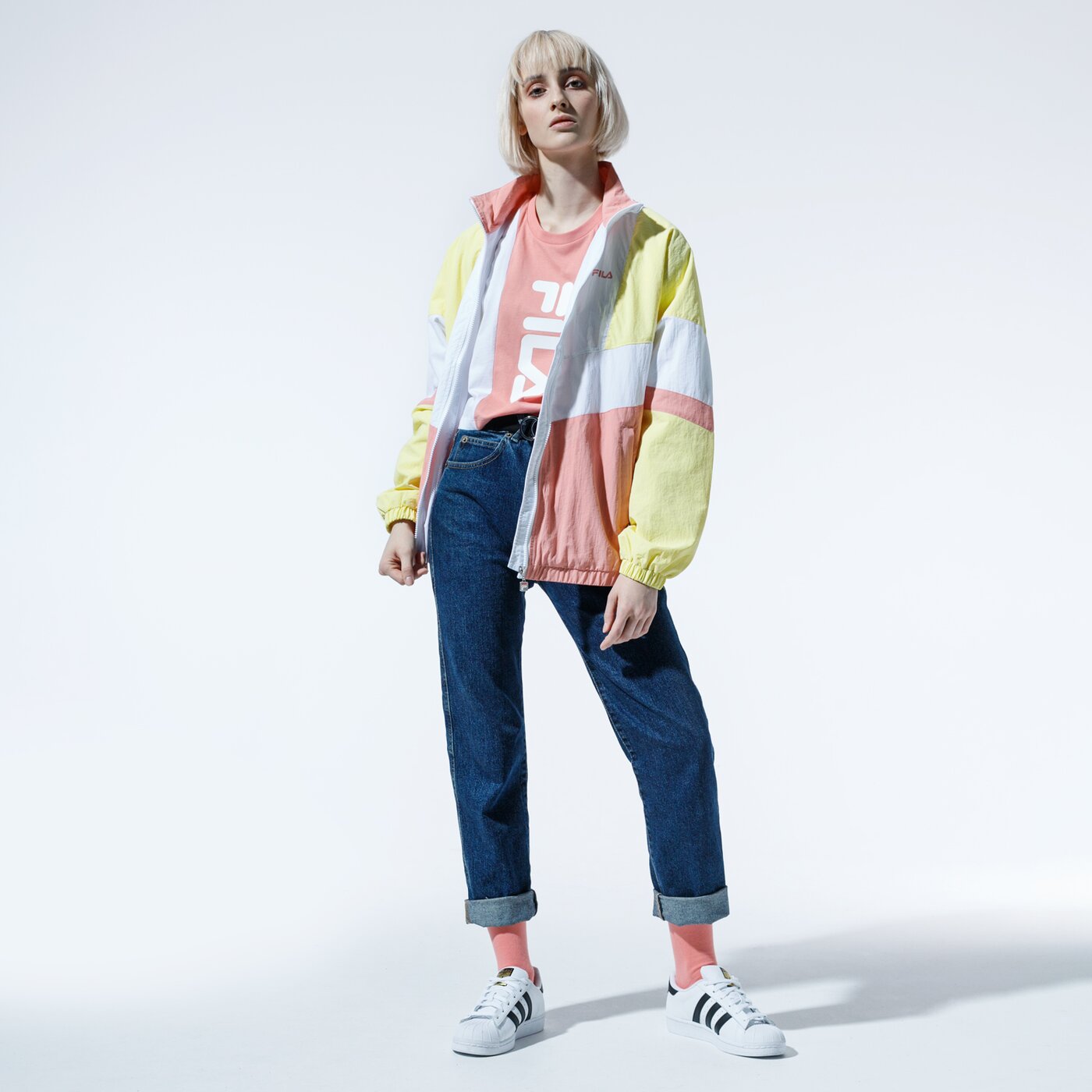 Дамско преходно яке FILA ЯКЕ BAKA WOVEN TRACK JACKET 687494a467 цвят жълт