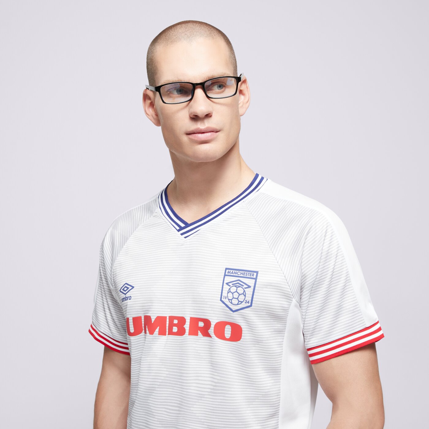 Мъжка тениска UMBRO ТЕНИСКА FOOTBALL JERSEY ul125tsm83002 цвят бял
