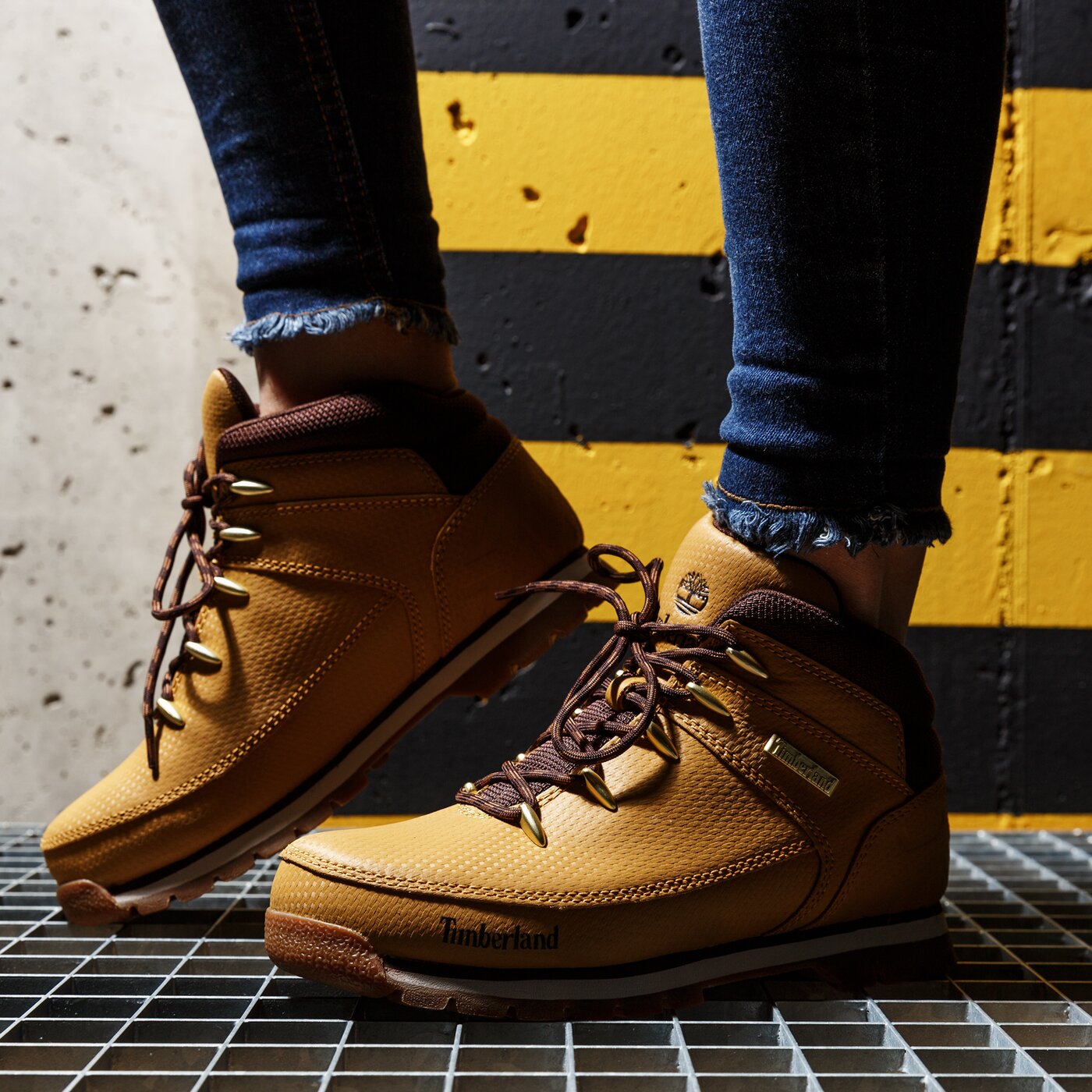 Детски зимни обувки TIMBERLAND EURO SPRINT  tb0a22aj2311 цвят жълт