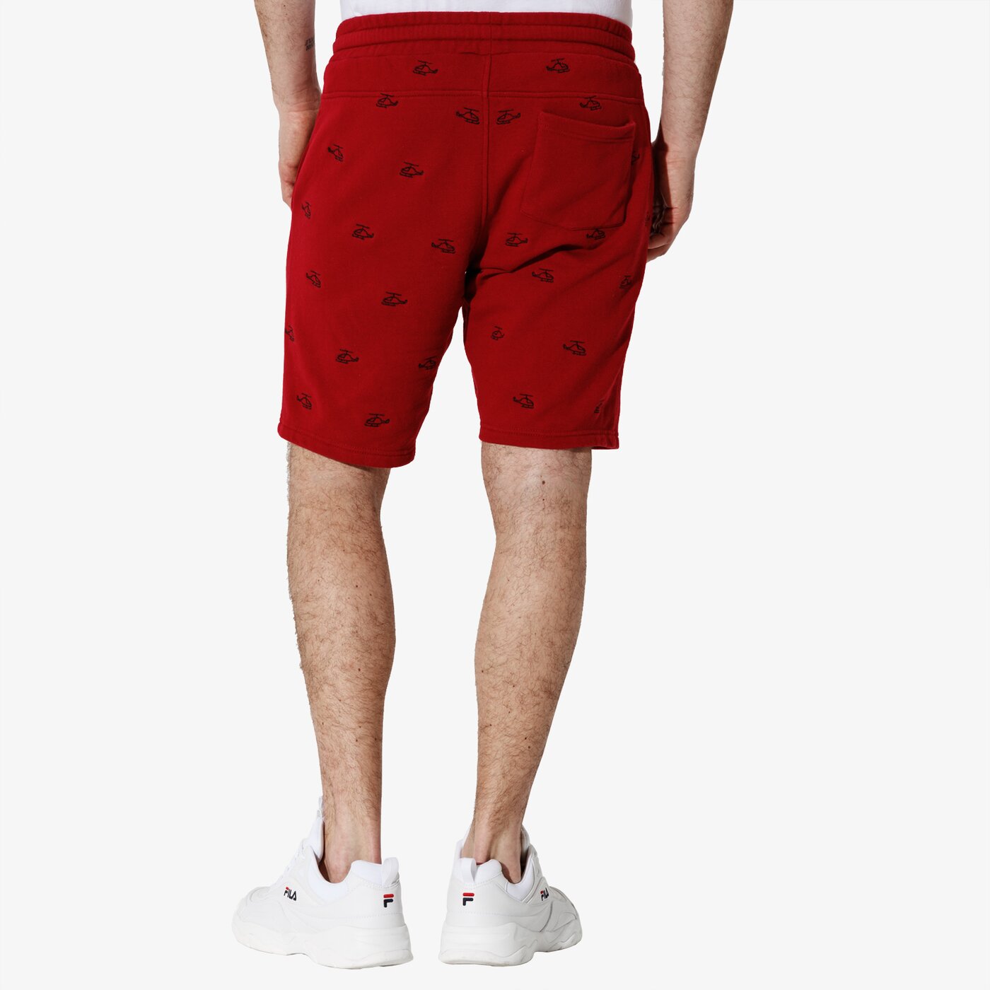 Мъжки къси панталони CONFRONT ШОРТИ HELICOPTER cf19szm11004 цвят червен