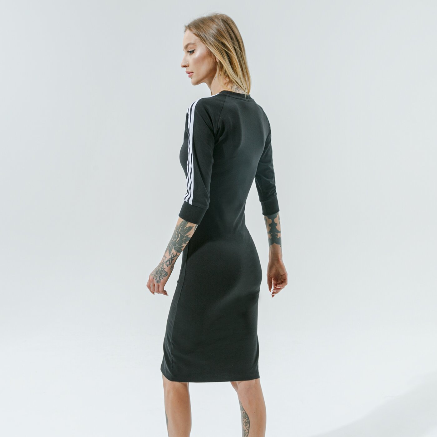 Дамски ADIDAS РОКЛЯ 3 STRIPES АНЦУГS h38732 цвят черен