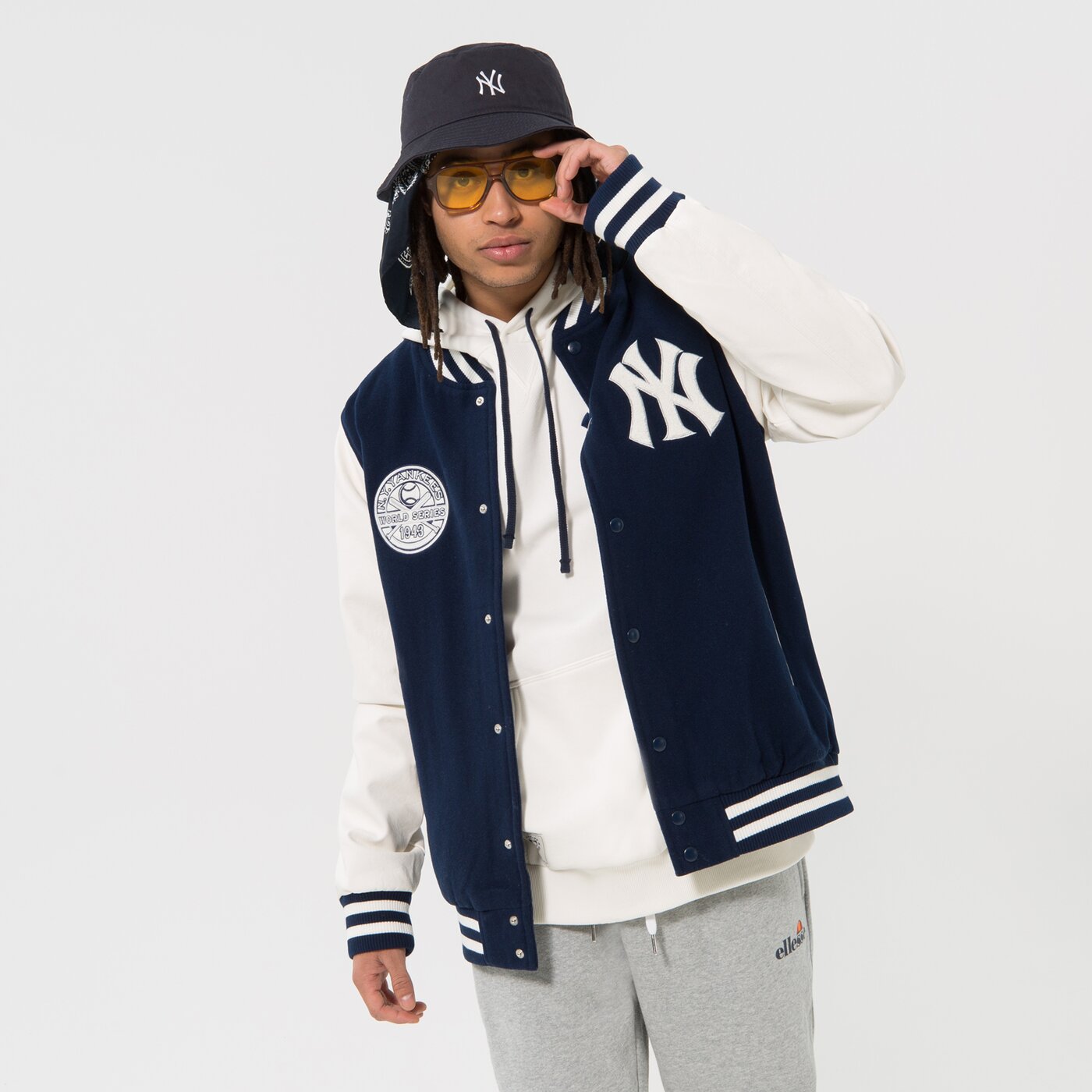 Мъжко преходно яке NEW ERA ЯКЕ HERITAGE VARSITY NYY NEW YORK YANKEES 60332221 цвят тъмносин