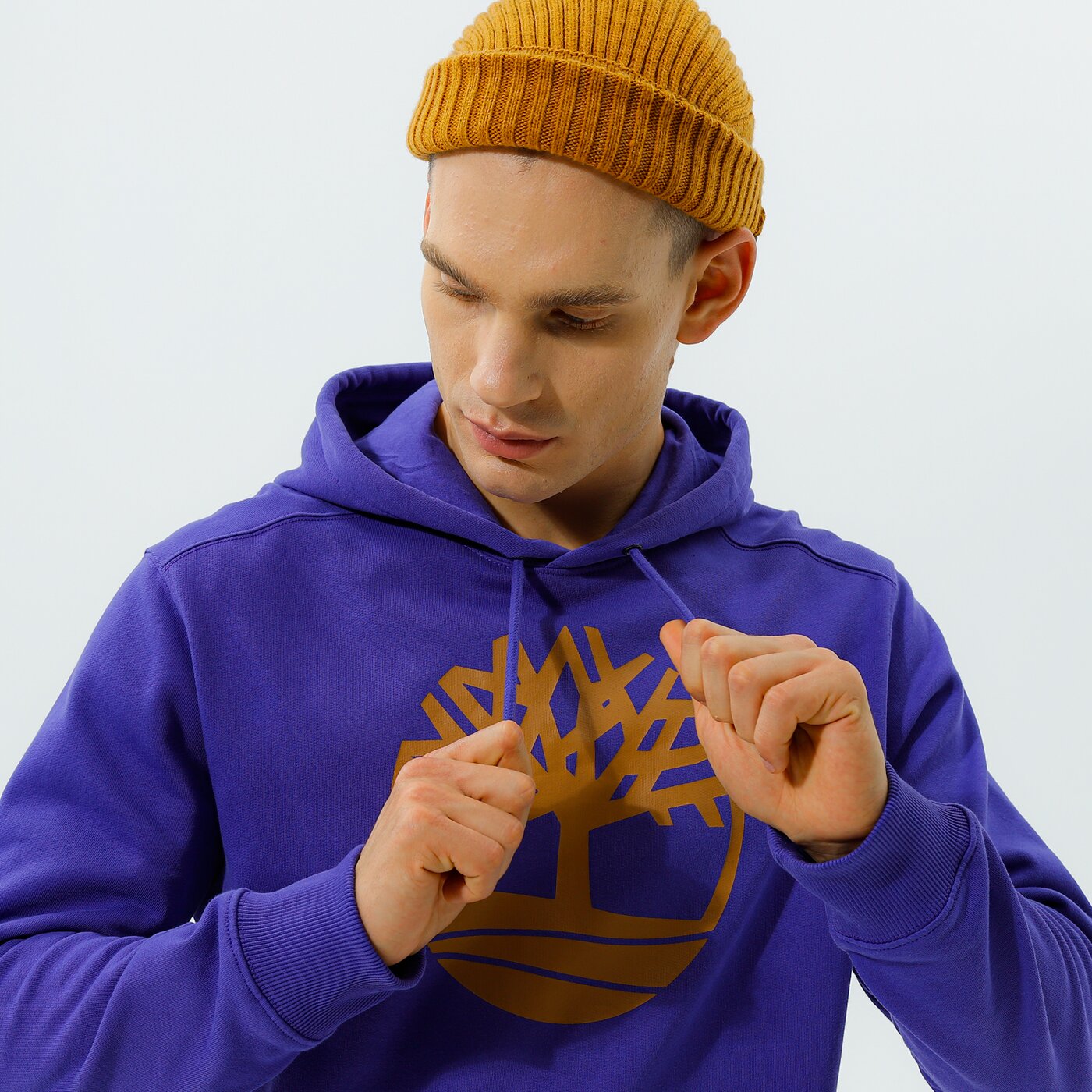 Мъжки суичър TIMBERLAND СУИТЧЪР С КАЧУЛКА YC CORE TREE LOGO PULL OVER HOO tb0a2bjhcc61 цвят виолетов