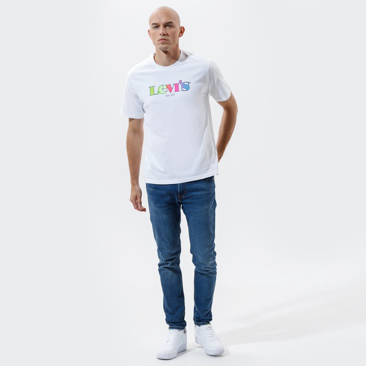 Мъжка тениска LEVI'S ТЕНИСКА SS RELAXED FIT TEE 16143-0159 цвят бял