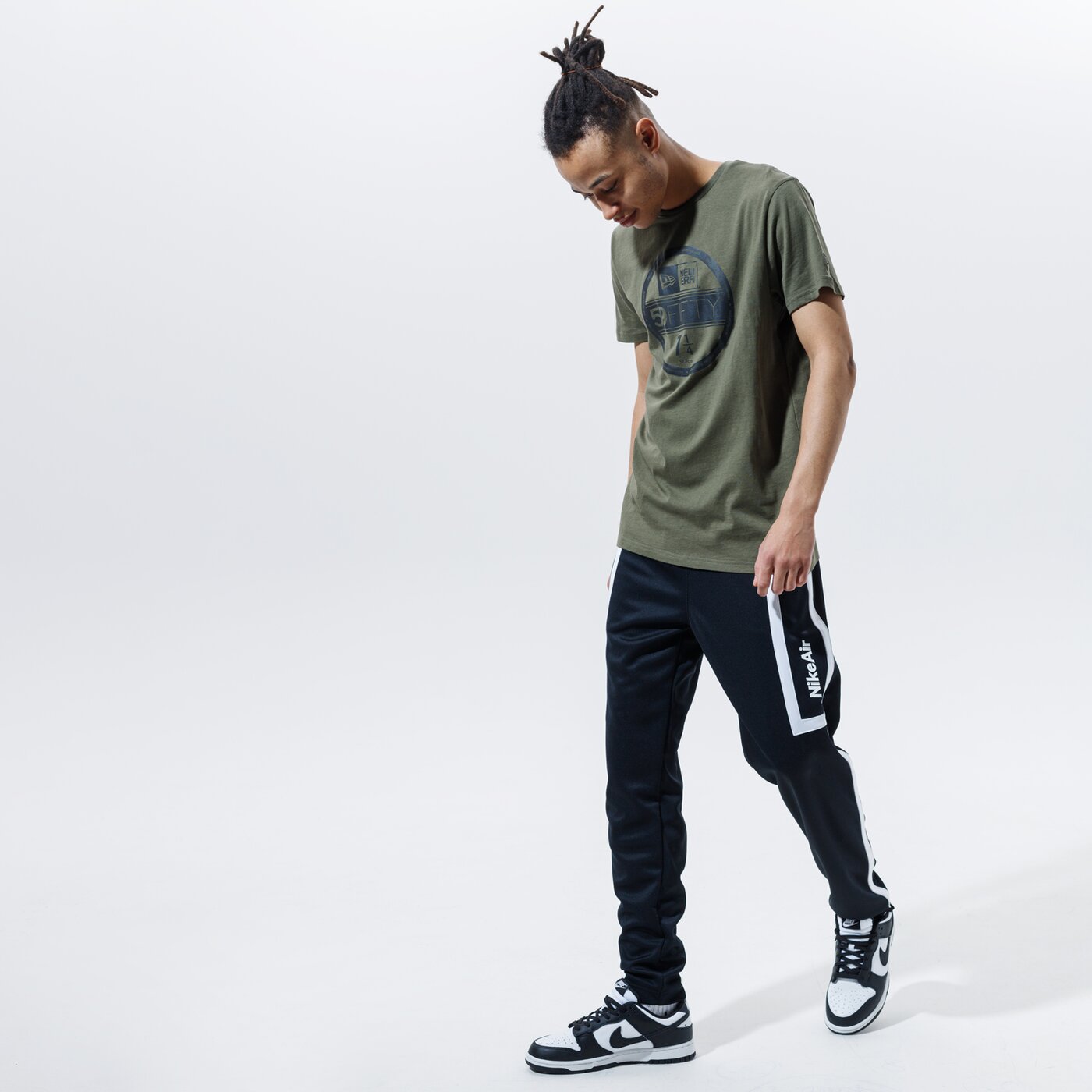 Мъжка тениска NEW ERA ТЕНИСКА VISOR STICKER TEE OLV TEE PROGRAM 12506364 цвят каки