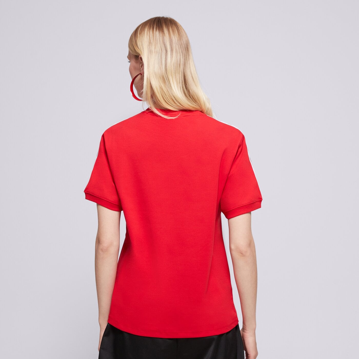 Дамска тениска ADIDAS ТЕНИСКА 3 STRIPE TEE ir8050 цвят червен