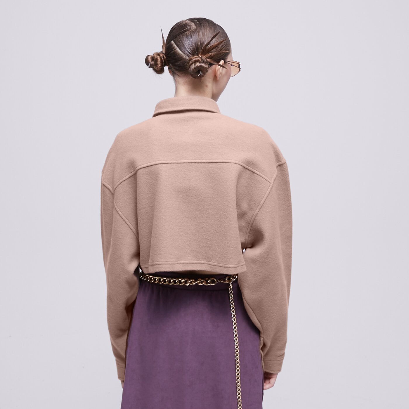 Дамски суичър REEBOK СУИТЧЪР CL WDE FLEECE LAYER hs0388 цвят кафяв