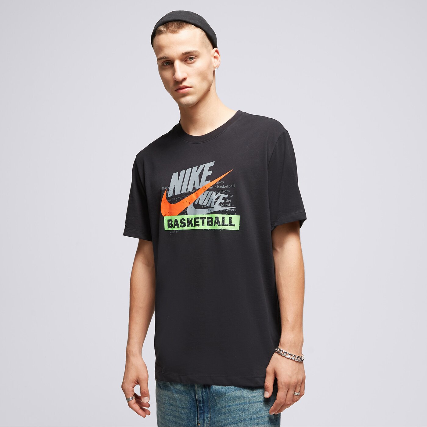 Мъжка тениска NIKE ТЕНИСКА NIKE DRI-FIT dz2681-010 цвят черен