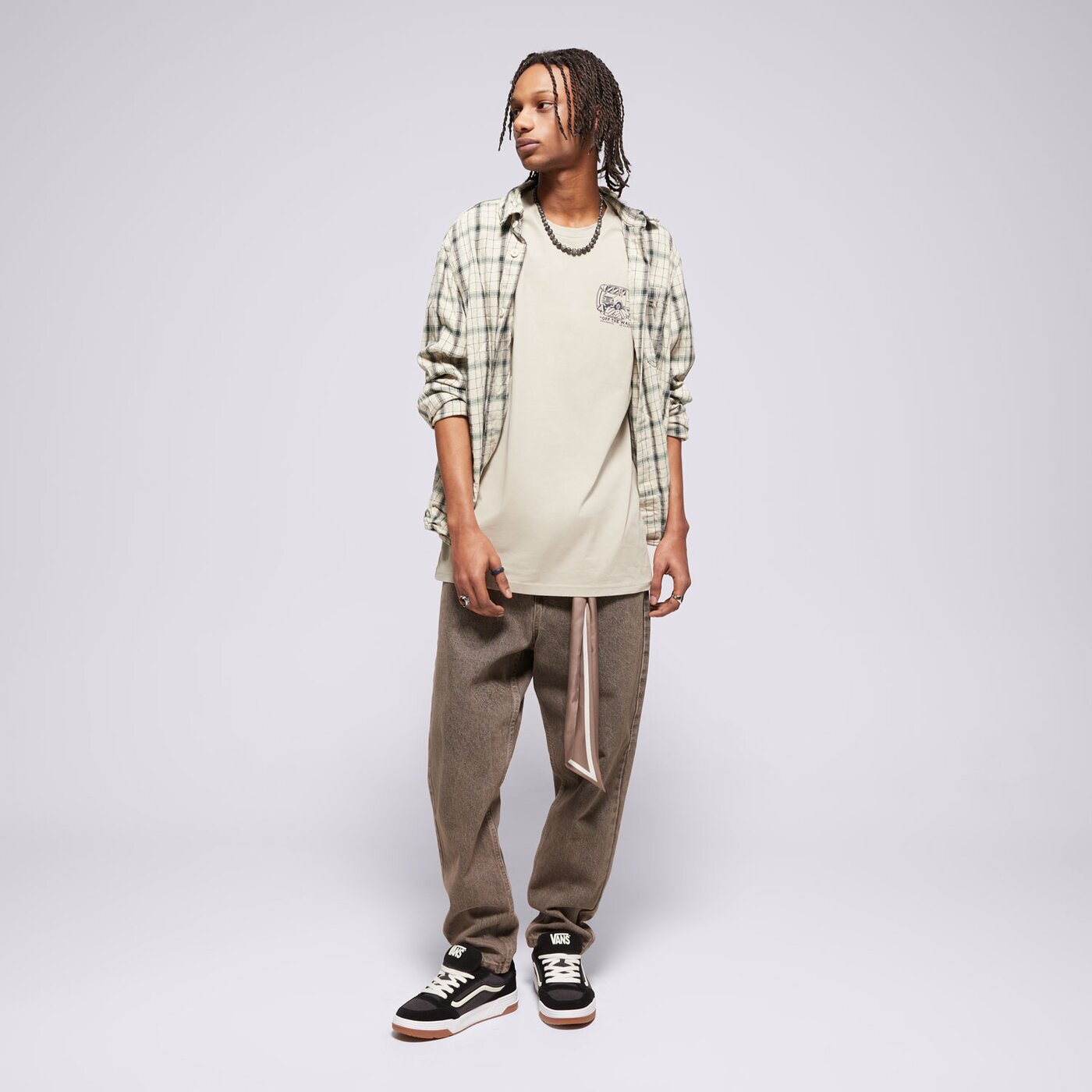 Мъжка тениска VANS ТЕНИСКА NEXT SТОП SS vn000nhpzuj цвят бежов