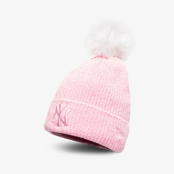 Дамска зимна шапка NEW ERA ШАПКА WMNS BOBBLE BEANIE NYY PNK NEW YORK YANKEES PN 60284837 цвят розов