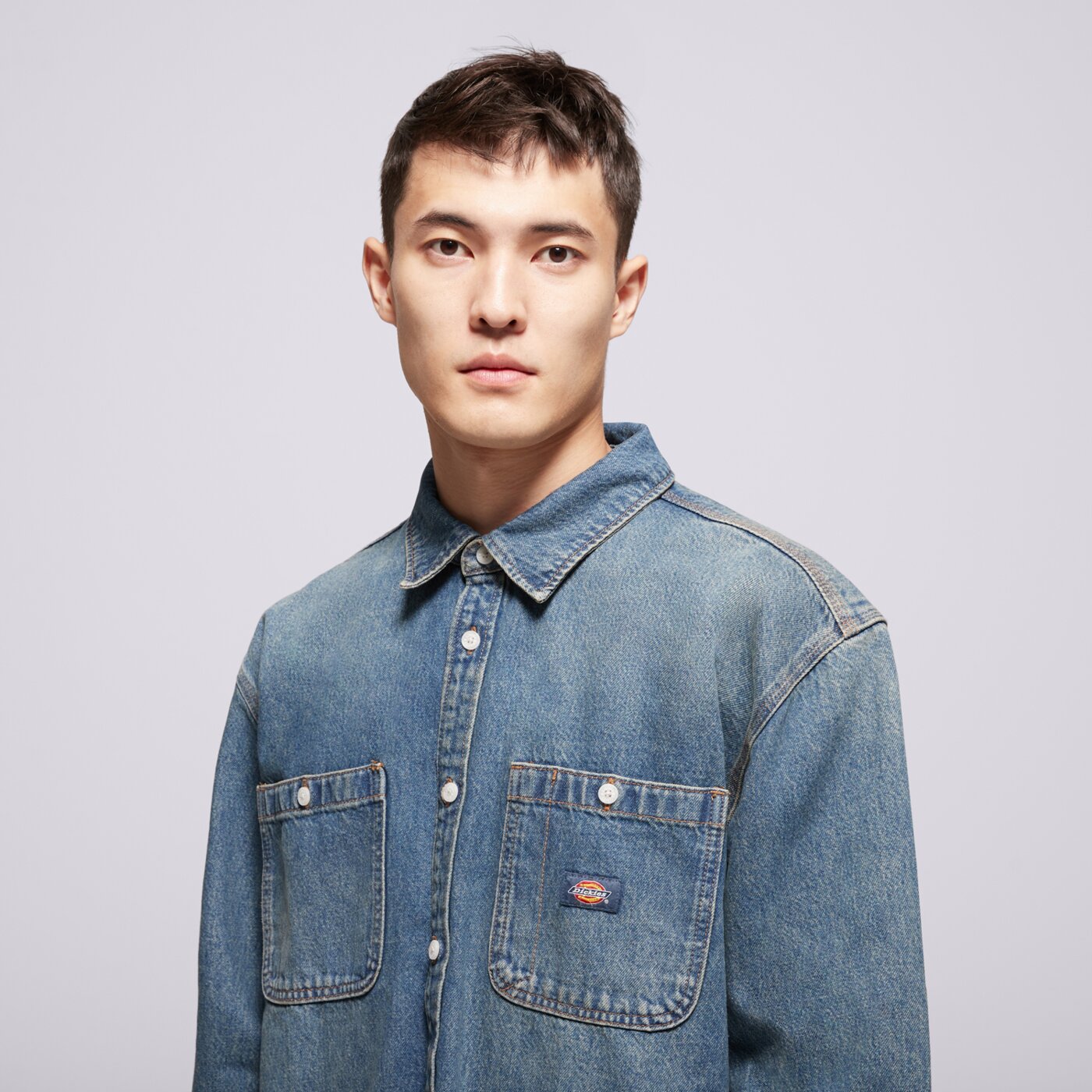 DICKIES РИЗА MECHANIC DENIM SHIRT LS dk0a87pxl231 цвят син