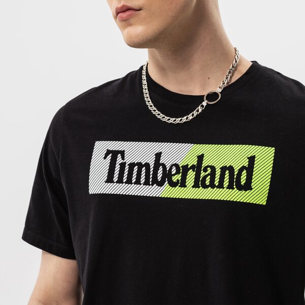 Мъжка тениска TIMBERLAND ТЕНИСКА SS KENNEBEC RIVER PUFFED LINEAR JERSEY CR tb0a2cb7br71 цвят черен