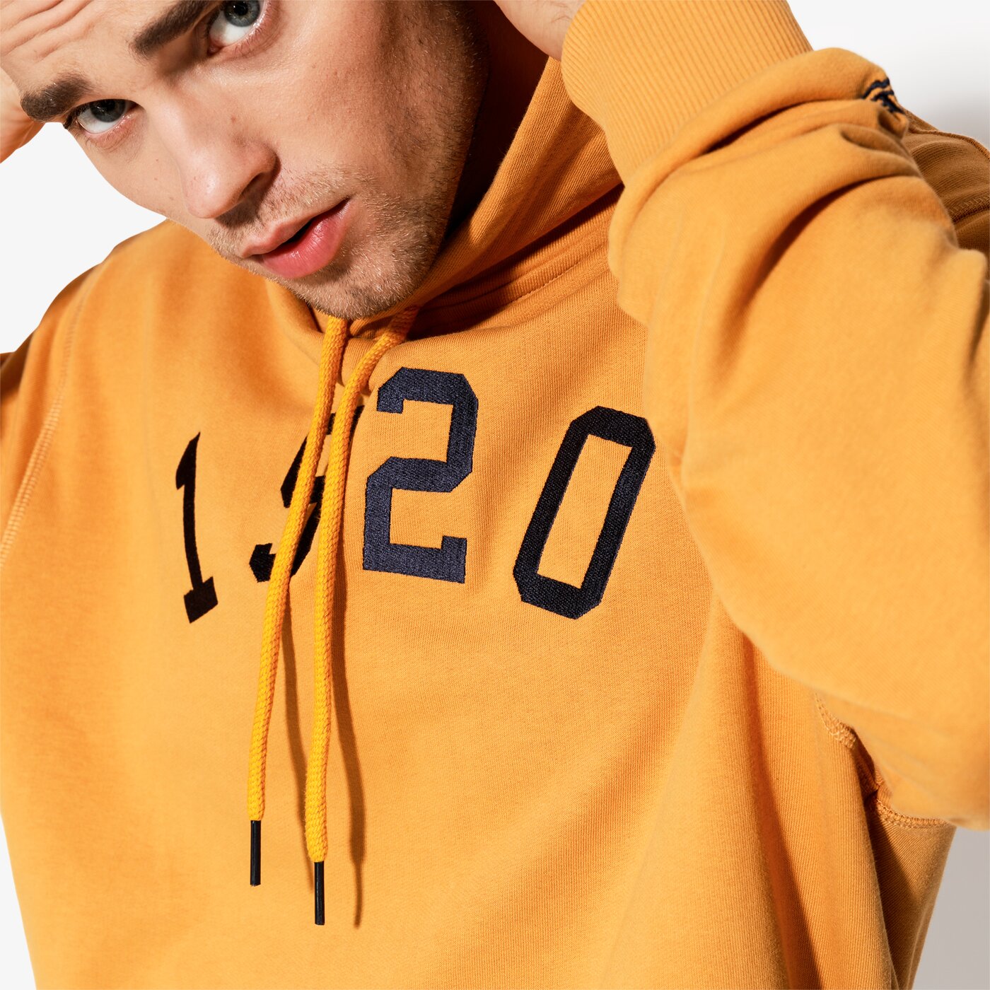 Мъжки суичър NEW ERA СУИТЧЪР NE BRANDED PO HOODY NE BSQ NONE 11604086 цвят жълт